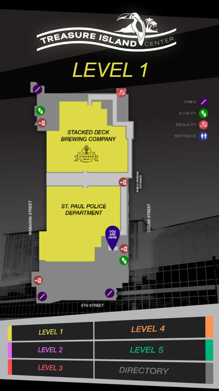 Treasure Island Center Interactive Wayfinding