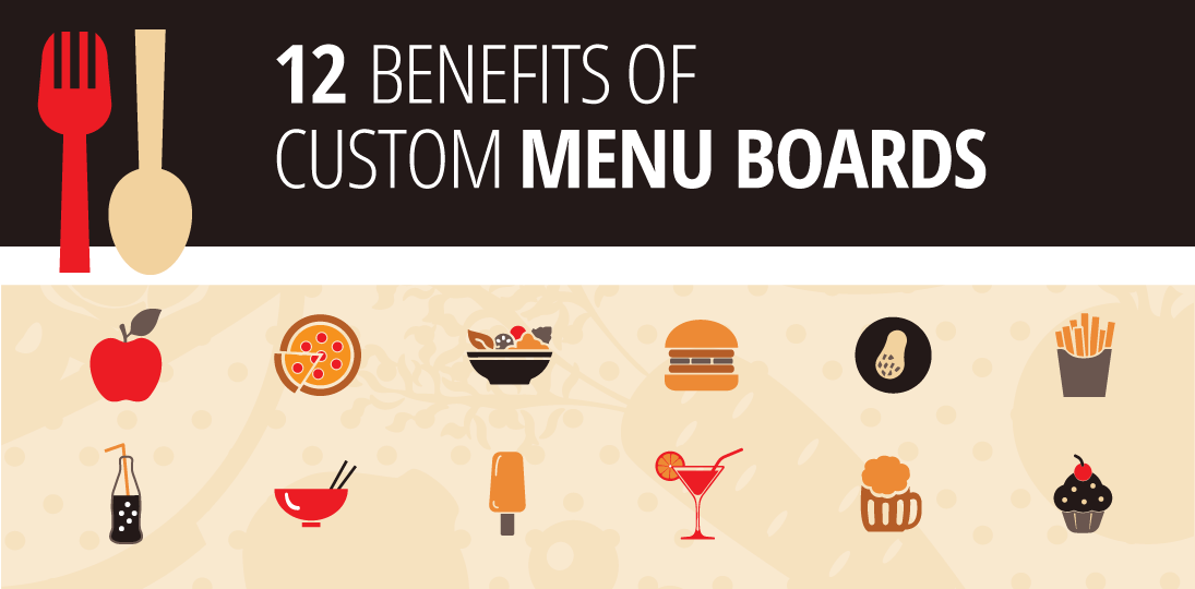 Read 12 benefits of Custom Menu Boards with stats and suggestions to boost sales and customer engagement.