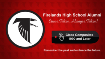 Firelands High School Interactive Class Composites Board built in AxisTV Signage Suite