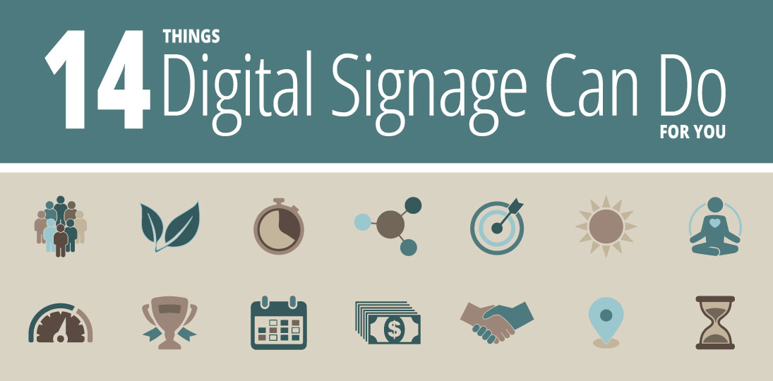 Get tips on 14 ways digital signage can increase engagement, add profits and keep people safe