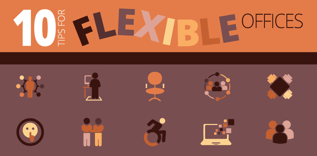 Get 10 tips for how to attract, engage and retain employees by offering flexible offices.