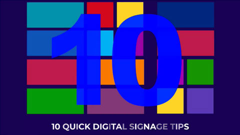 10 digital signage tips that you can start using right now. Or you can work these into your content strategy.