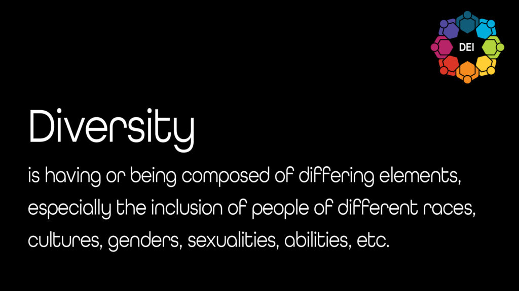 Free Graphic | DEI | Diversity (Dark Design)