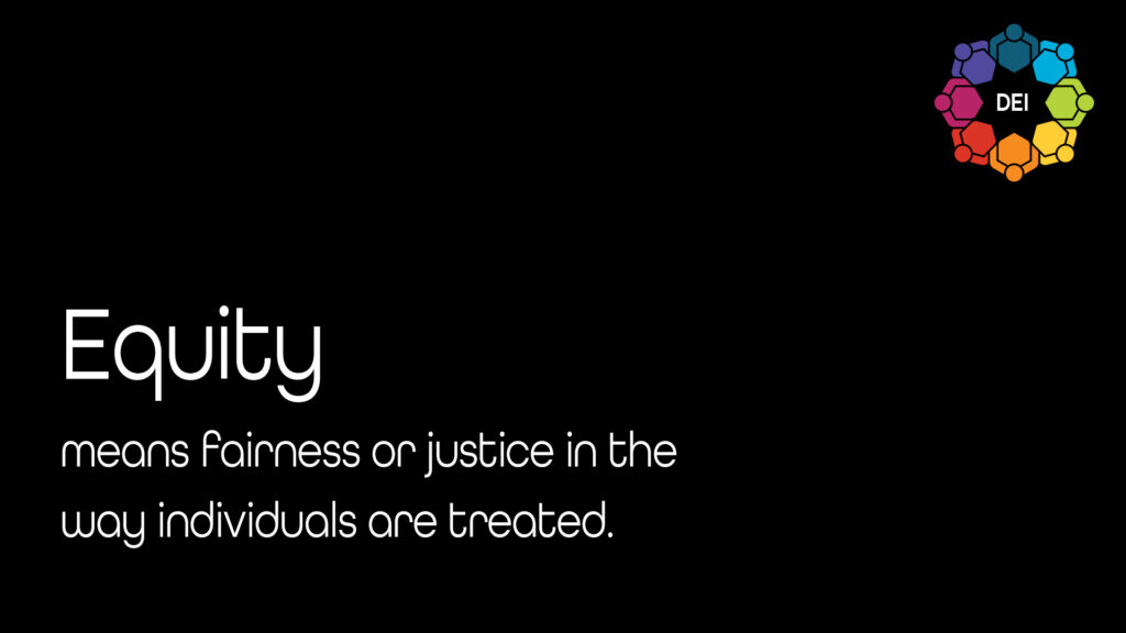 Free Graphic | DEI | Equity (Dark Design)