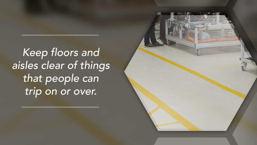 Free Graphic | Safety Tips | Clear Aisles