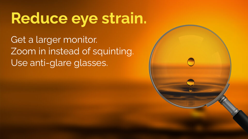 Free Graphic | Workplace Wellness | Reduce Eye Strain
