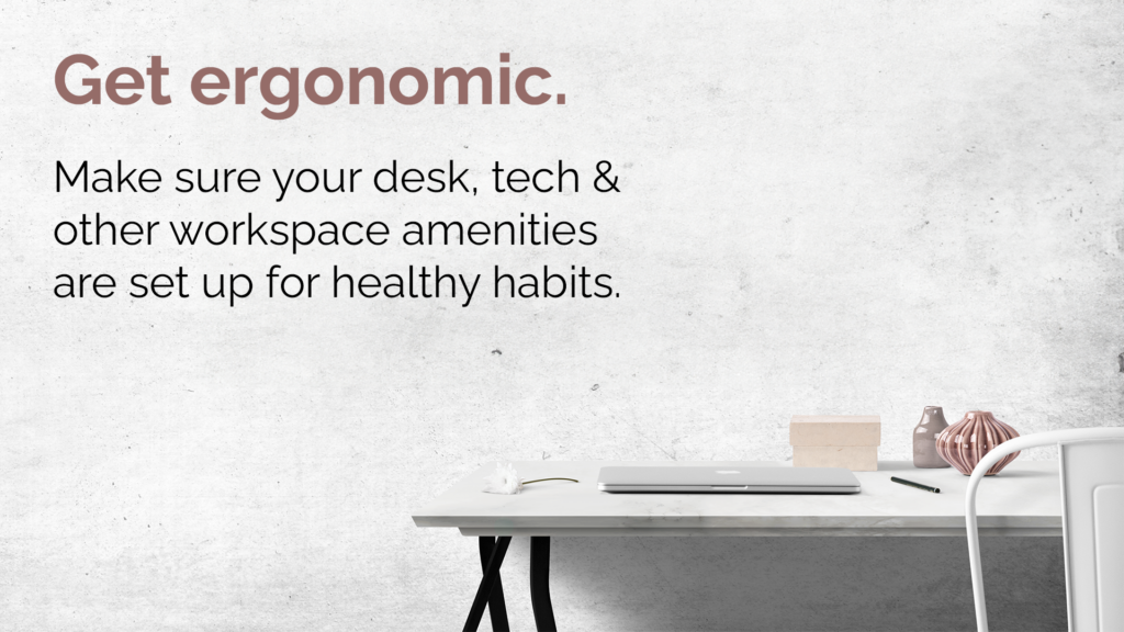 Free Graphic | Workplace Wellness | Get Ergonomic