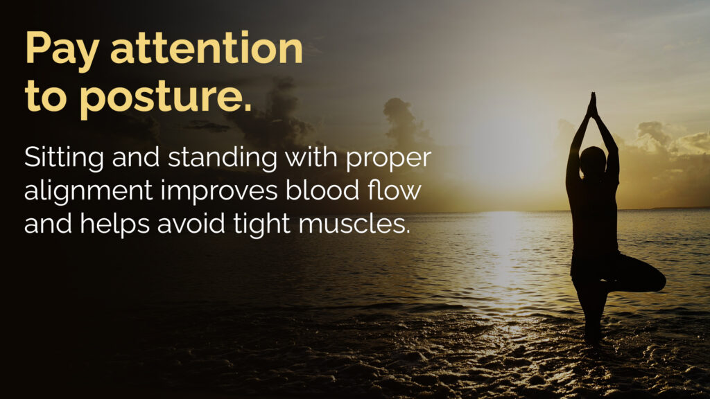 Free Graphic | Workplace Wellness | Good Posture