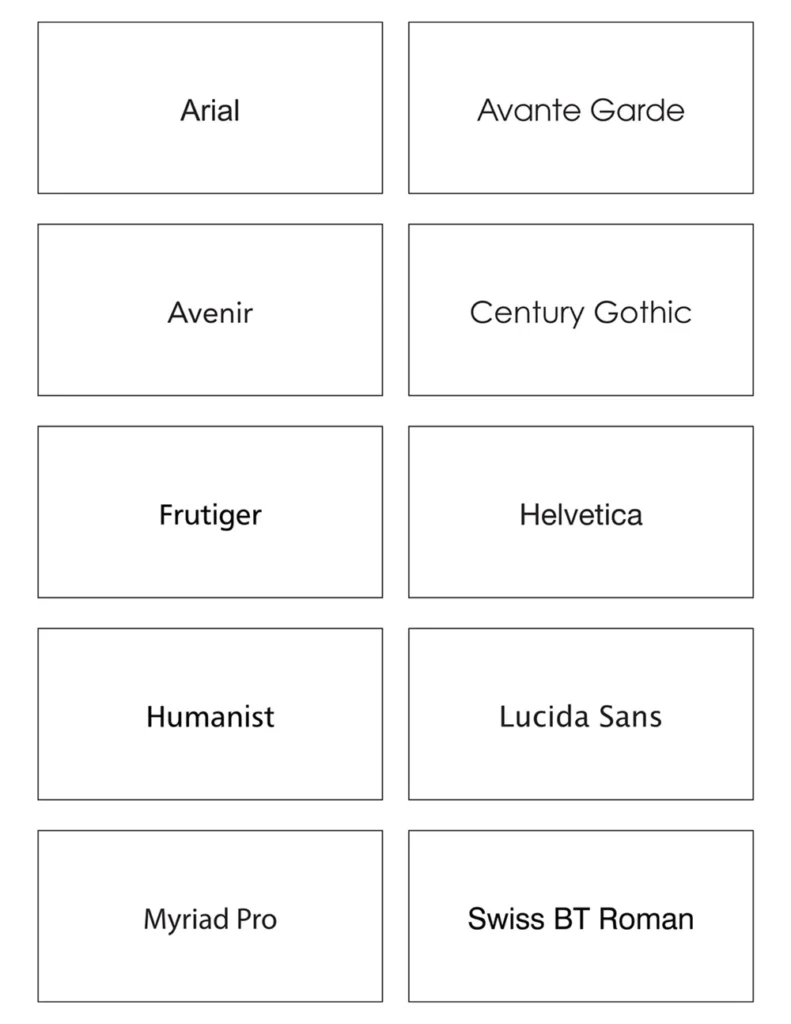 Choose your fonts for EPS faceplates